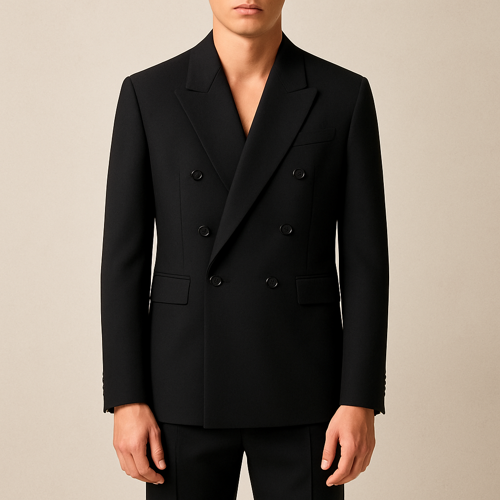 Double-Breasted Precision Coat