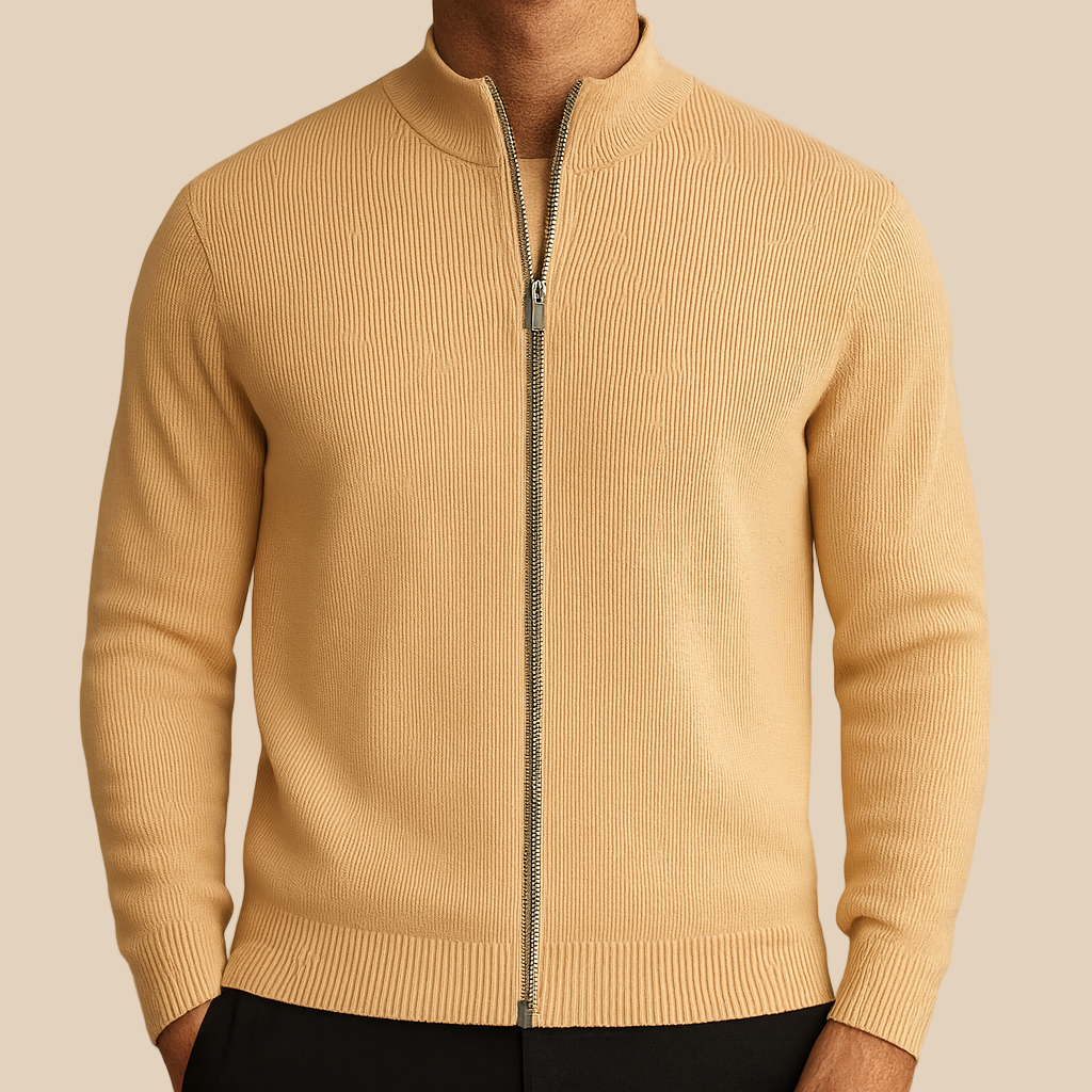 Marcivo Ribbed Zip Jacket