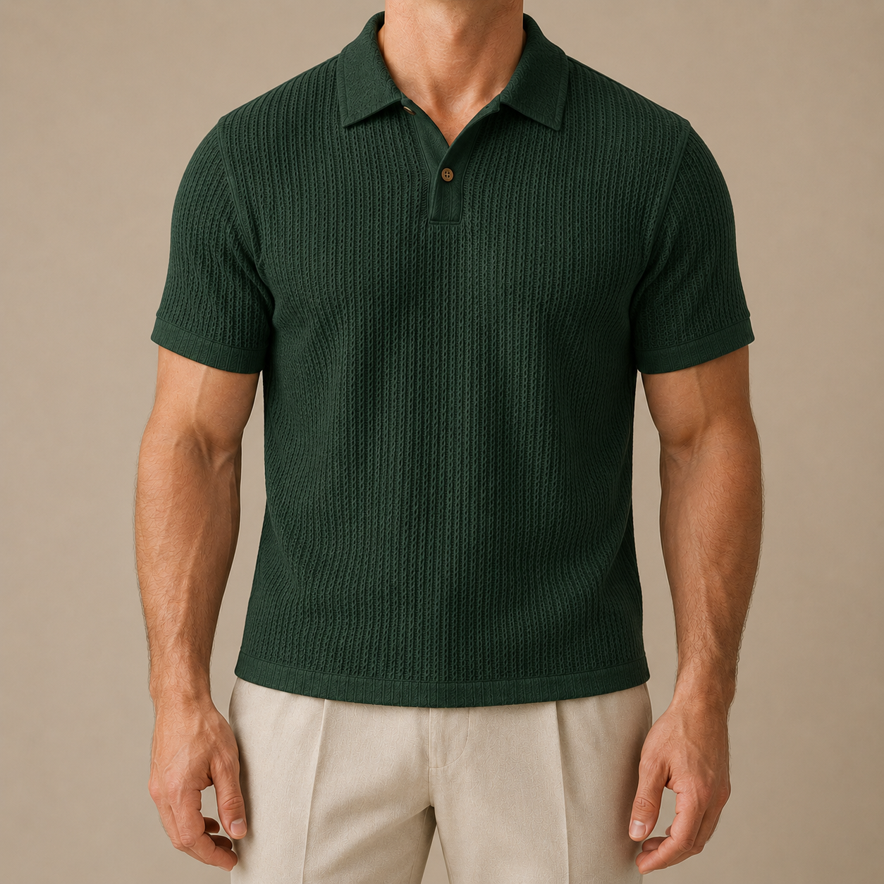 Riviera Textured Knit Polo