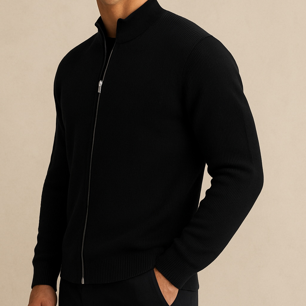 Marcivo Ribbed Zip Jacket
