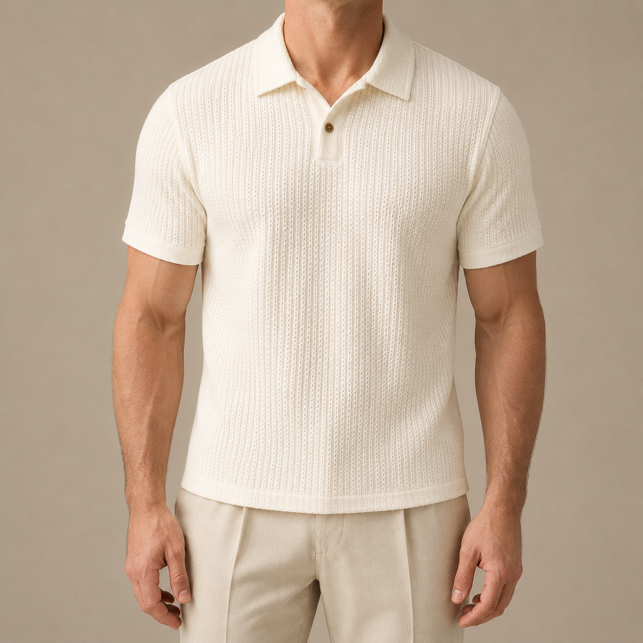 Riviera Textured Knit Polo