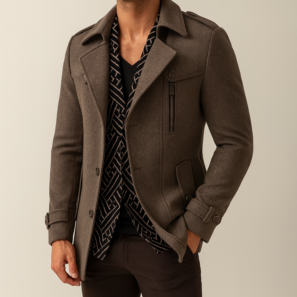 Marcivo Florence Wool Trench Coat