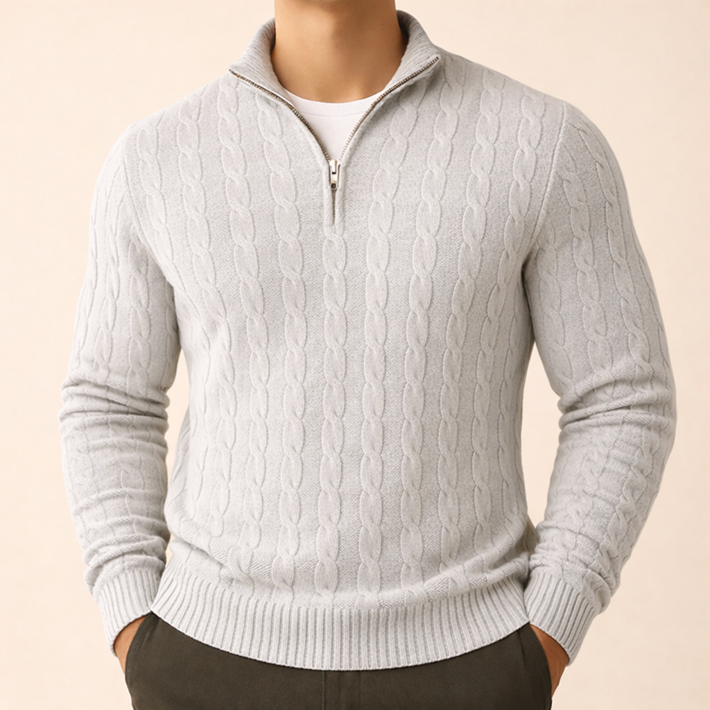 MARCIVO ZIP TURTLENECK