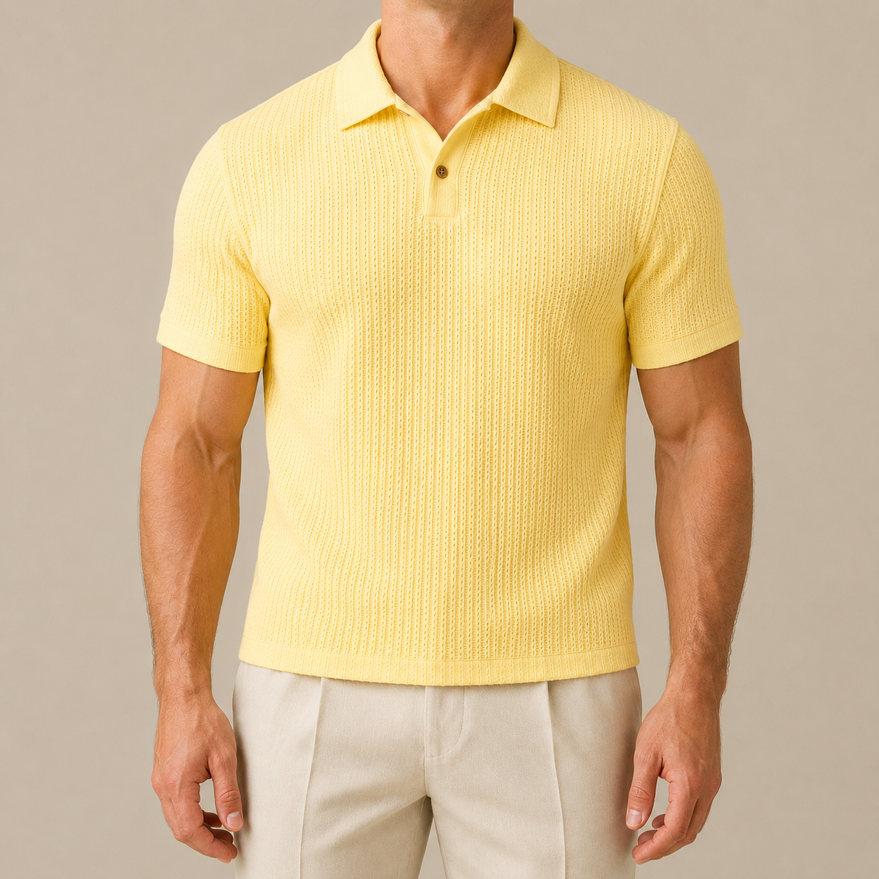 Riviera Textured Knit Polo