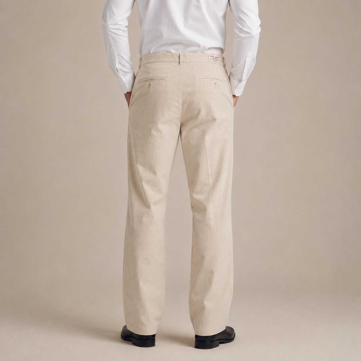 Apricot Marcivo Linen Drawstring Trousers – Back View