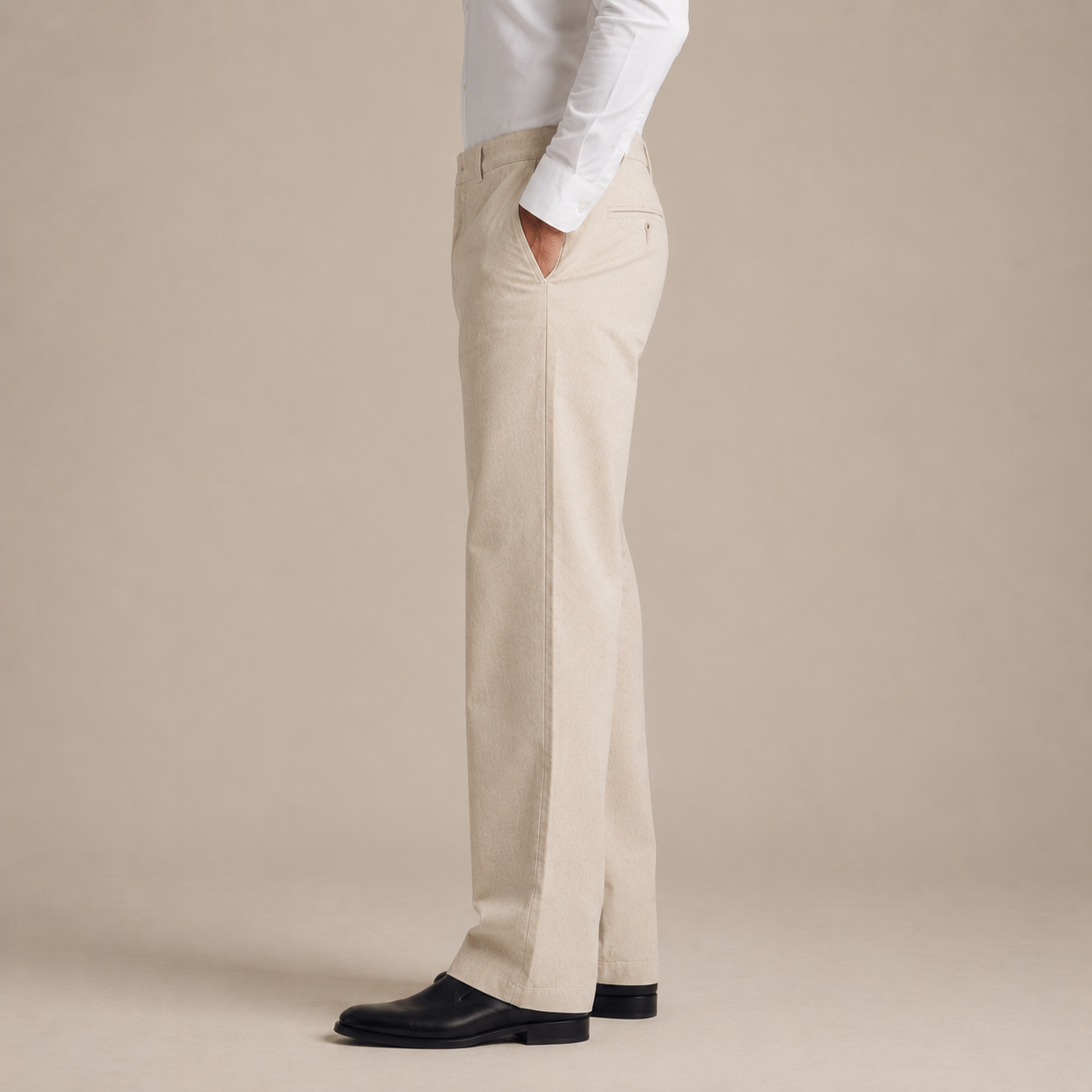 Apricot Marcivo Linen Drawstring Trousers – Side View