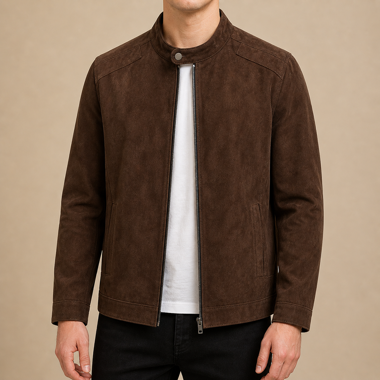 Brown Estate Suede Leather Jacket