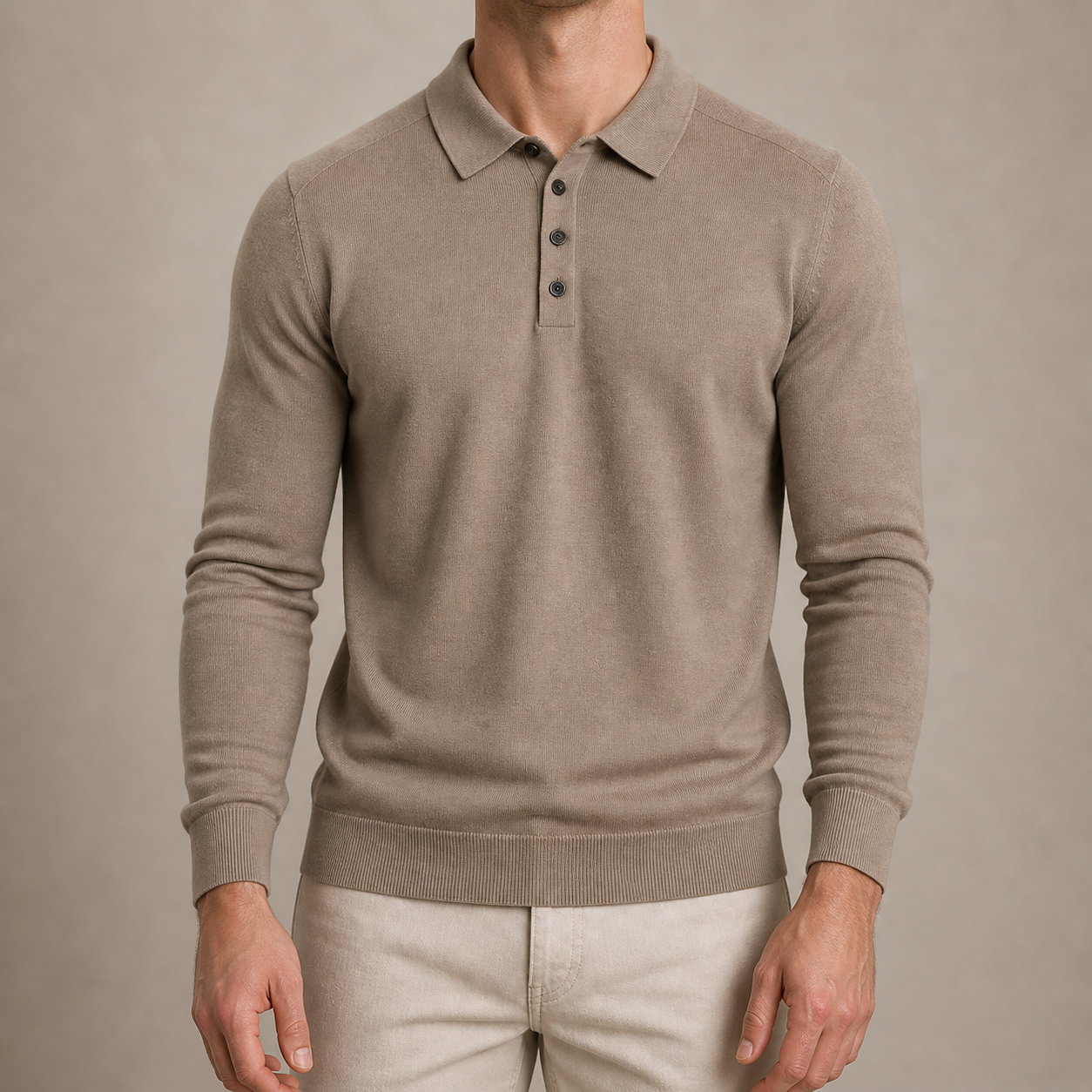 Brown Premium Wool Polo
