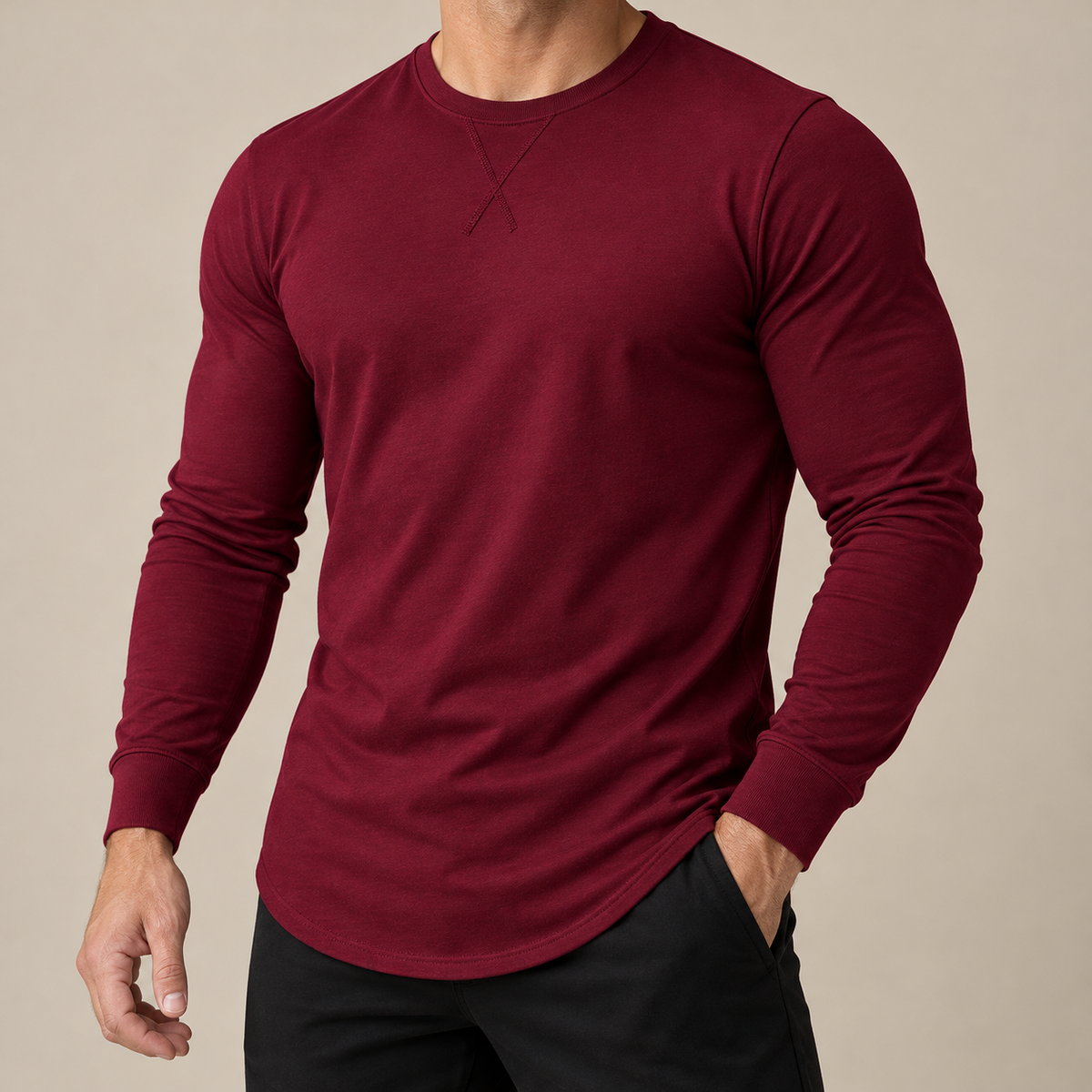 MARCIVO Stretch Longline Tee