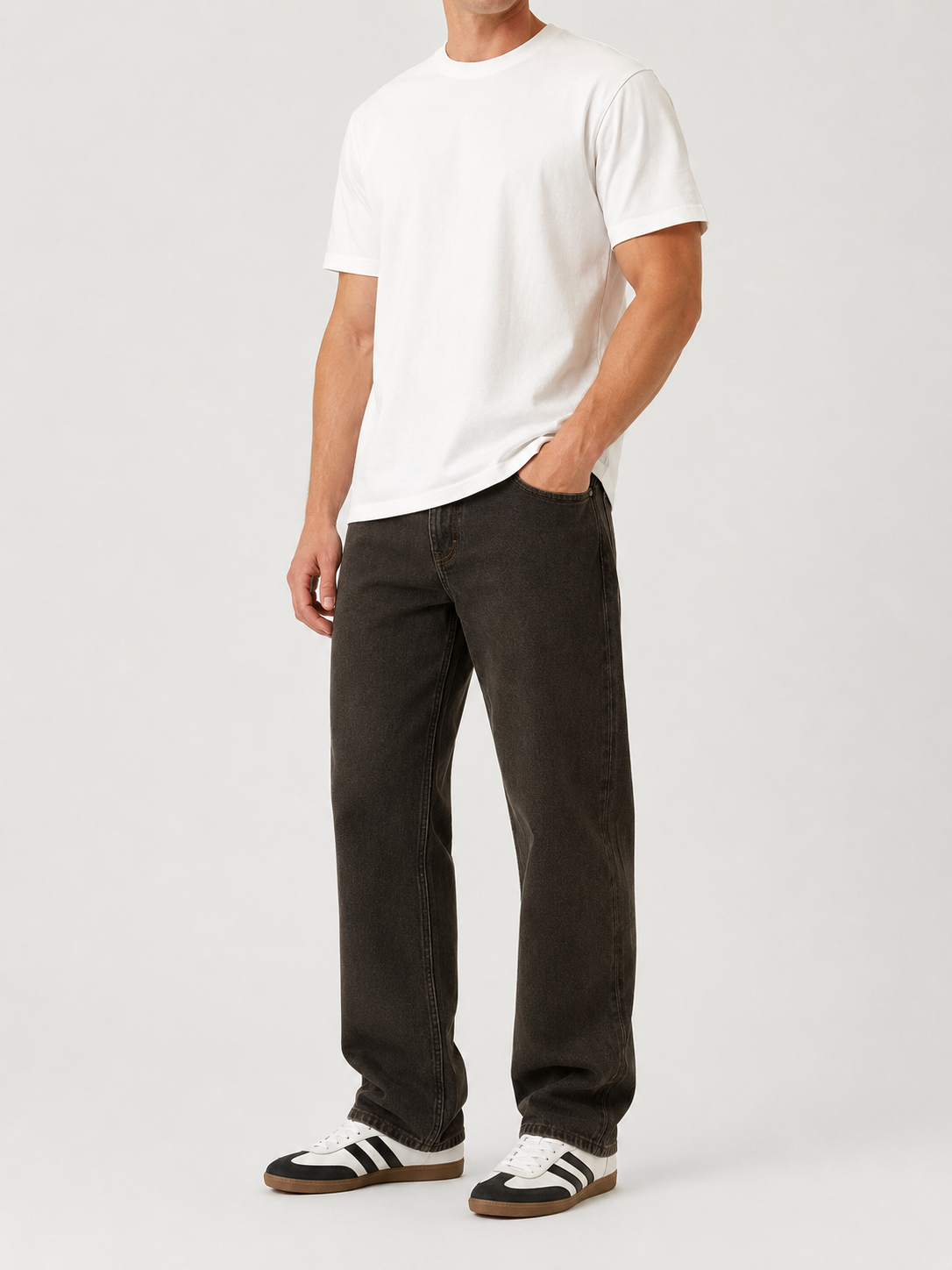 Blake Extreme Baggy Jeans Overdyed Brown