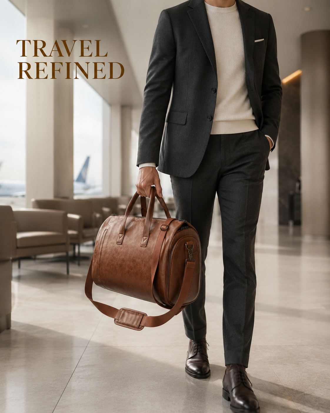 Marcivo Voyager Leather Garment Duffle