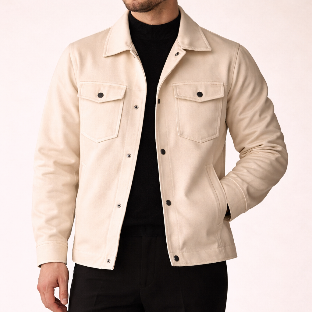 Soft Ecru Utility Jacket