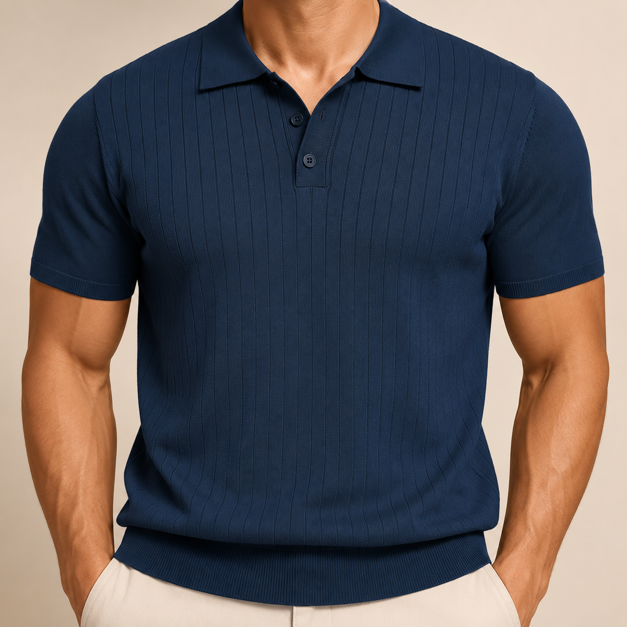 Riviera Ribbed Knit Polo
