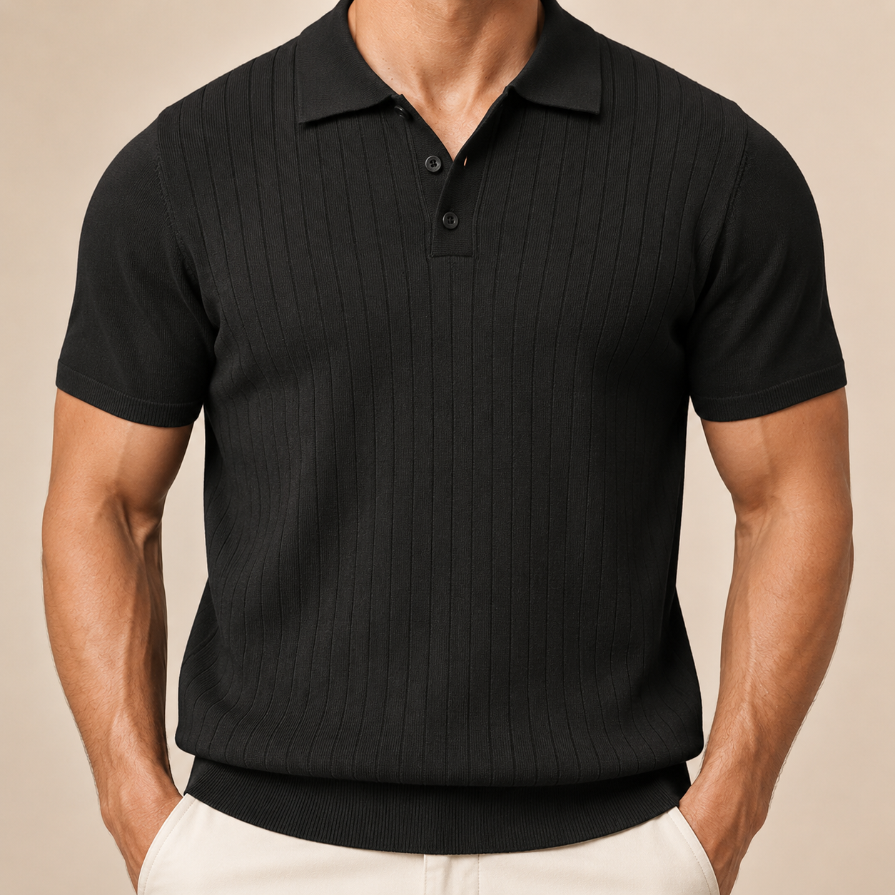 Riviera Ribbed Knit Polo