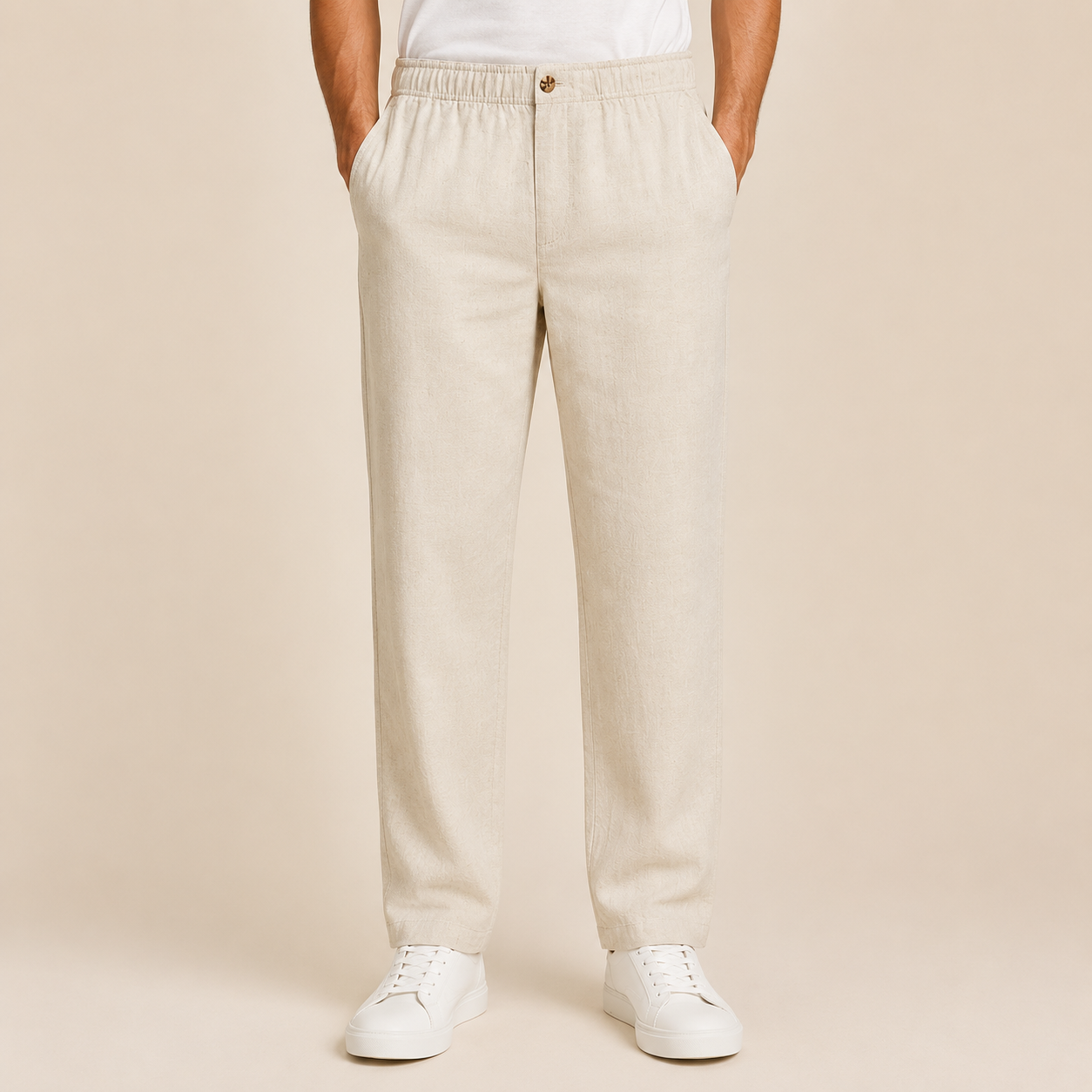 Marcivo Linen Drawstring Trousers