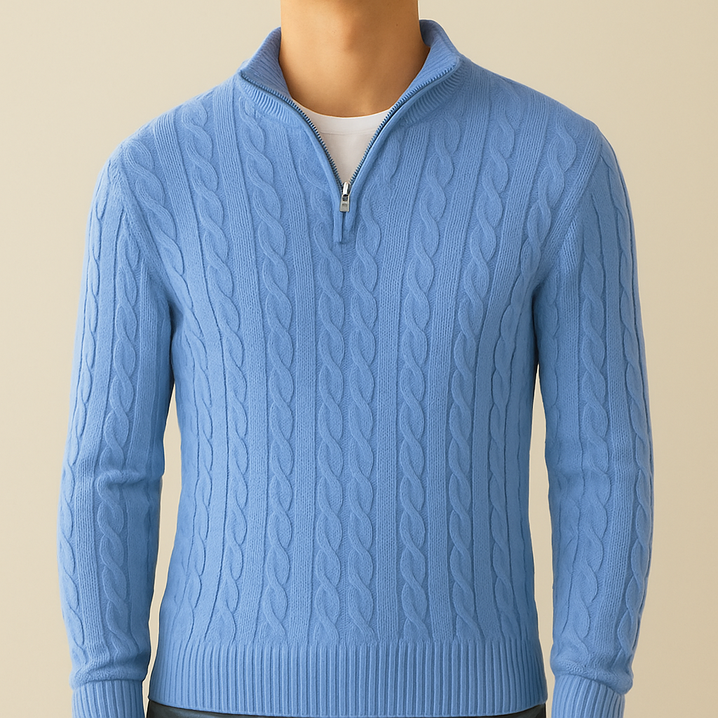 MARCIVO ZIP TURTLENECK