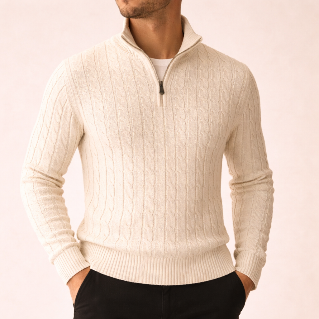MARCIVO ZIP TURTLENECK