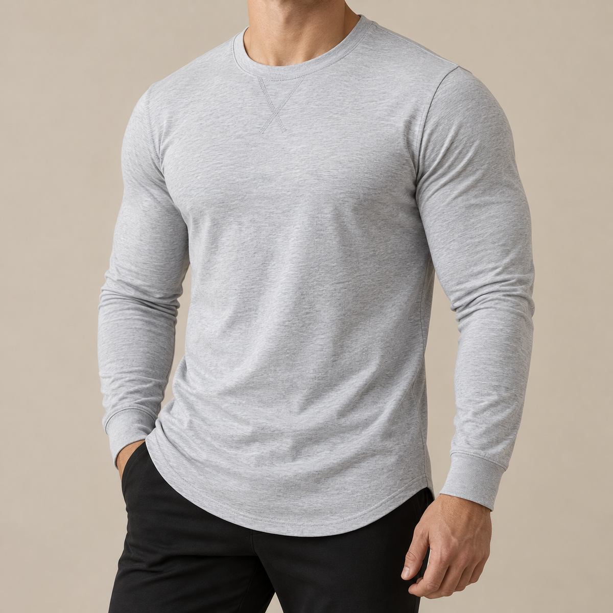MARCIVO Stretch Longline Tee