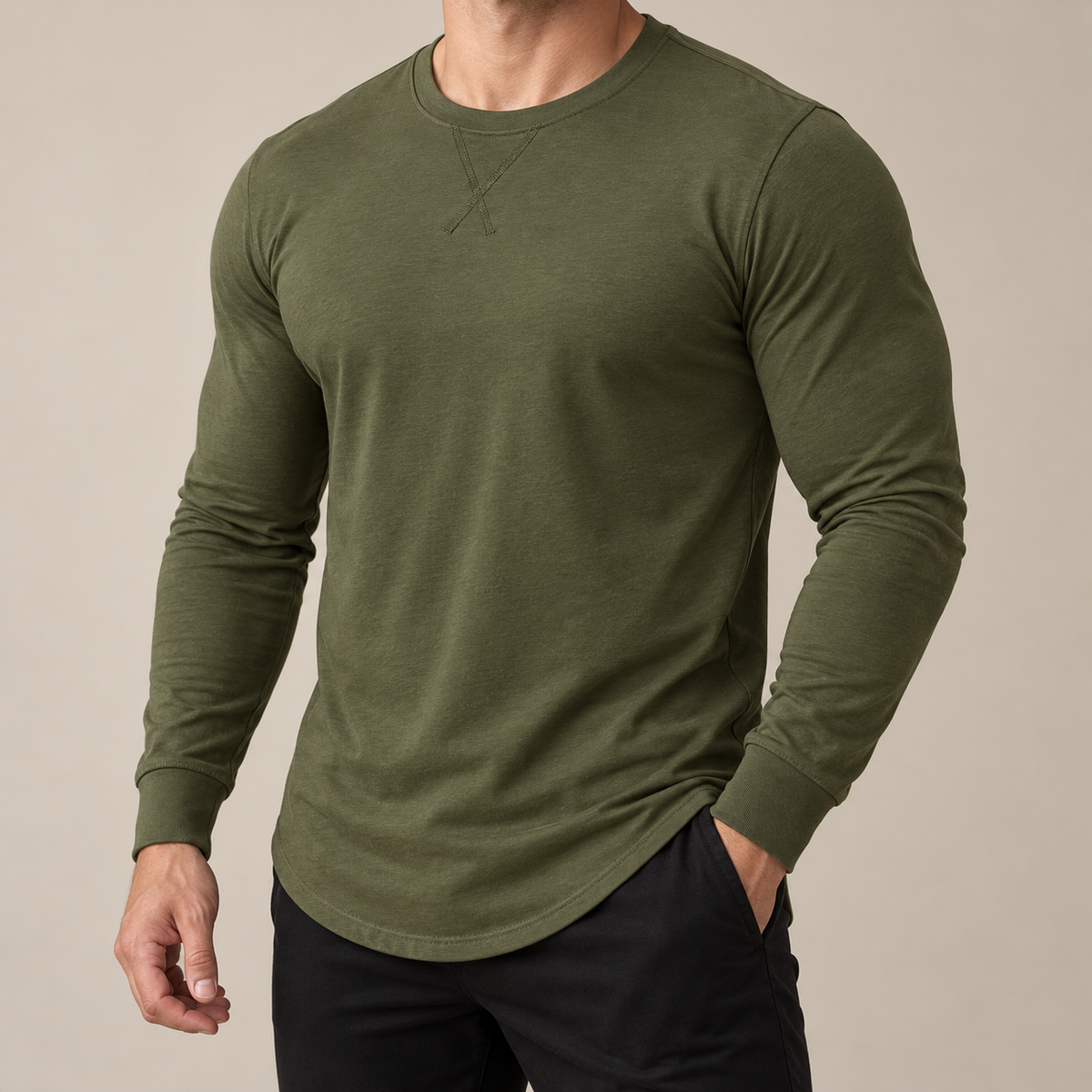 MARCIVO Stretch Longline Tee