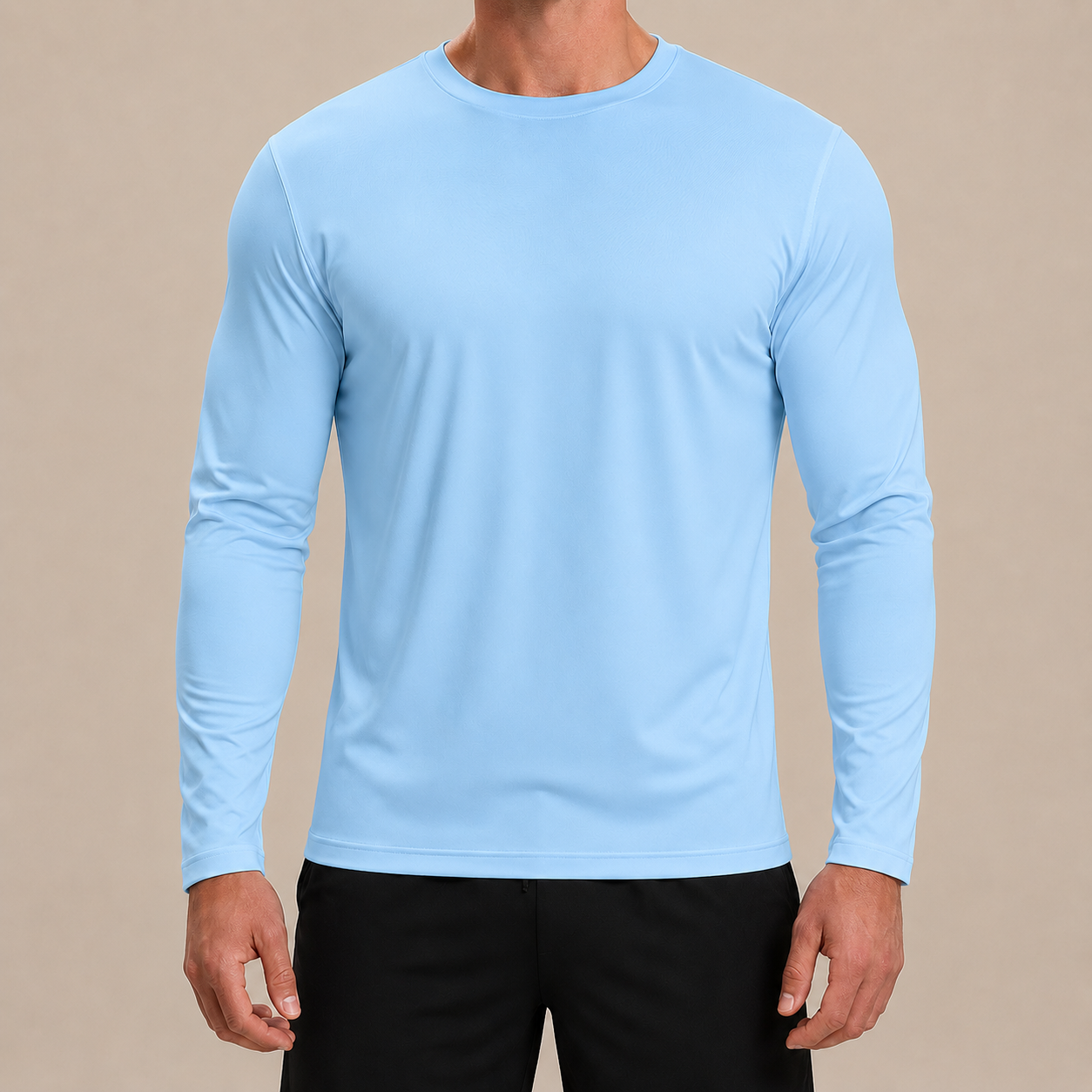 Sky Blue Performance Long Sleeve Tee