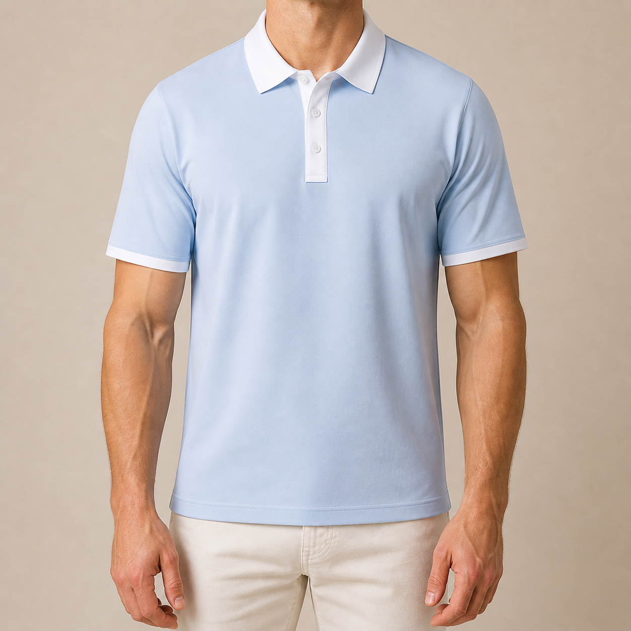 Sky Blue The Como Polo