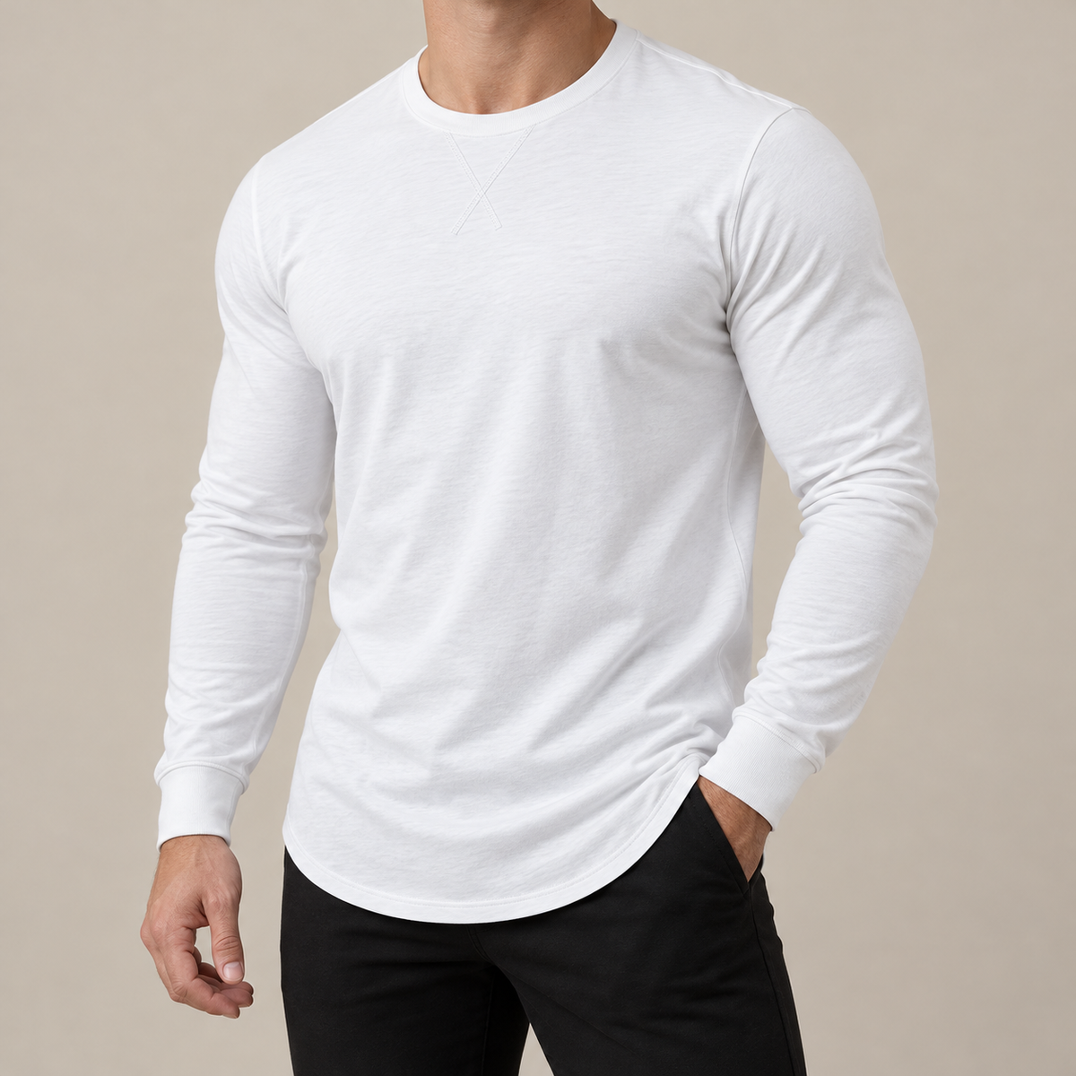 MARCIVO Stretch Longline Tee