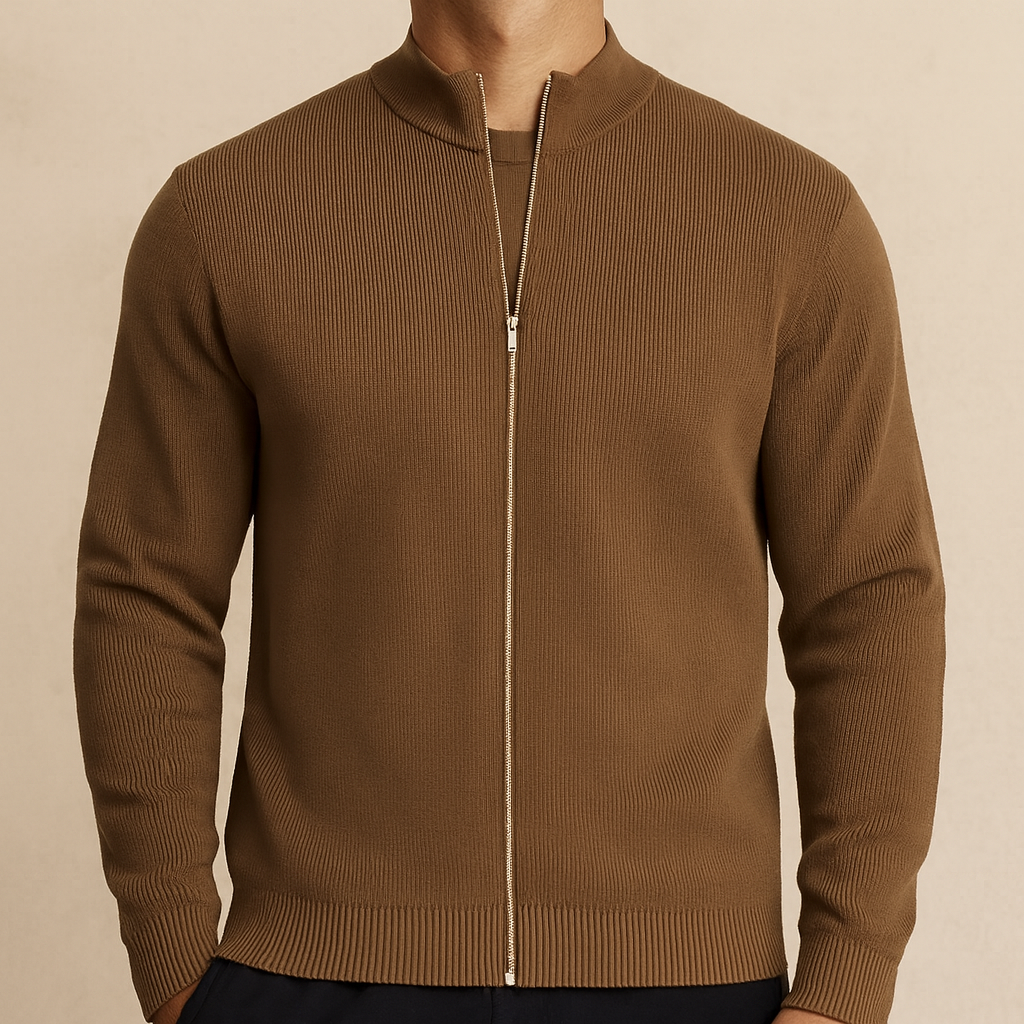 Marcivo Ribbed Zip Jacket