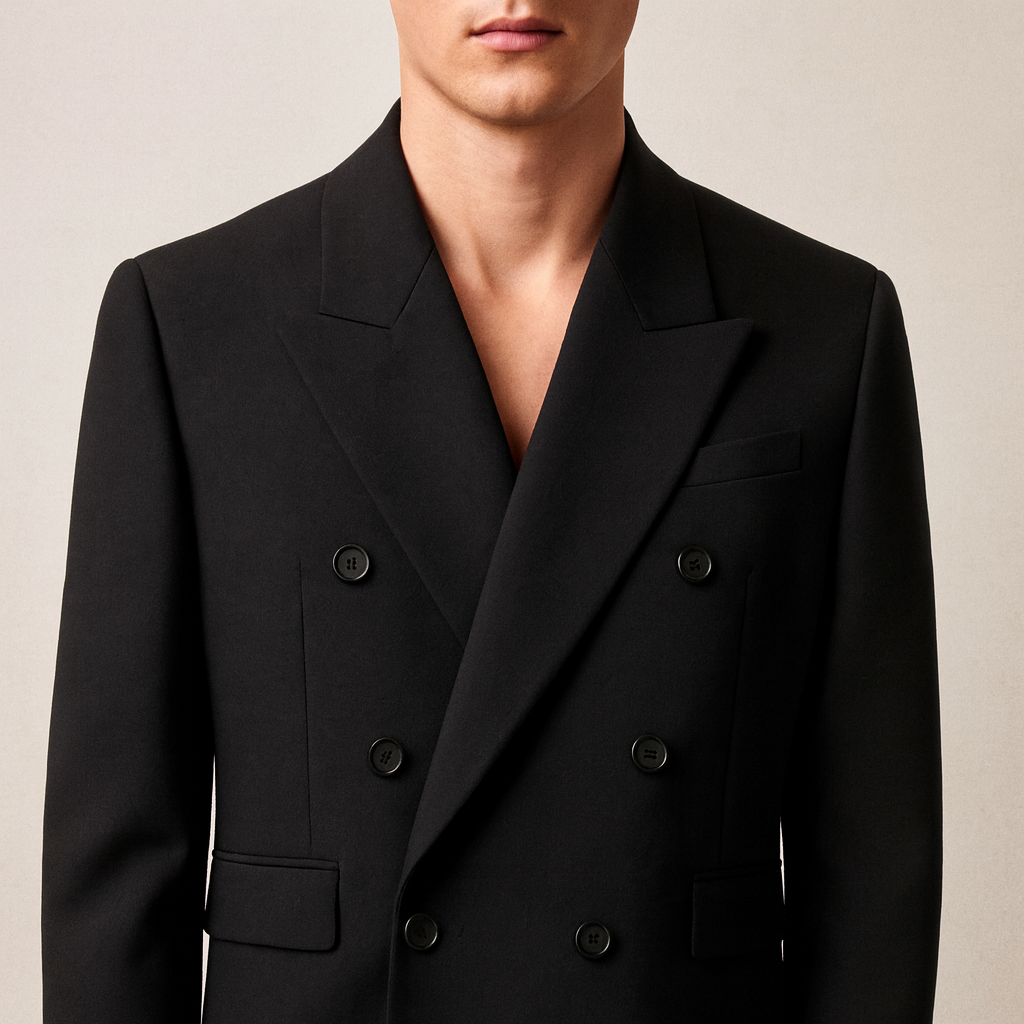 Double-Breasted Precision Coat