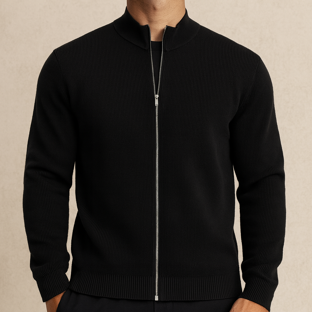 Marcivo Ribbed Zip Jacket