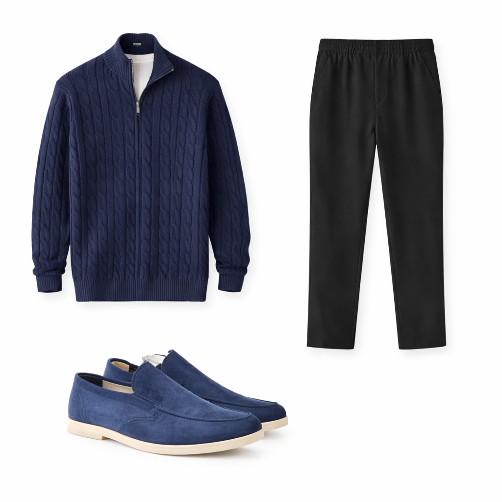 Modern Classic Knit Outfit