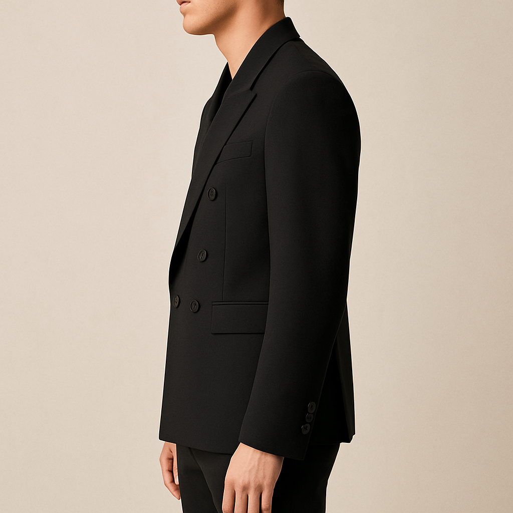 Double-Breasted Precision Coat