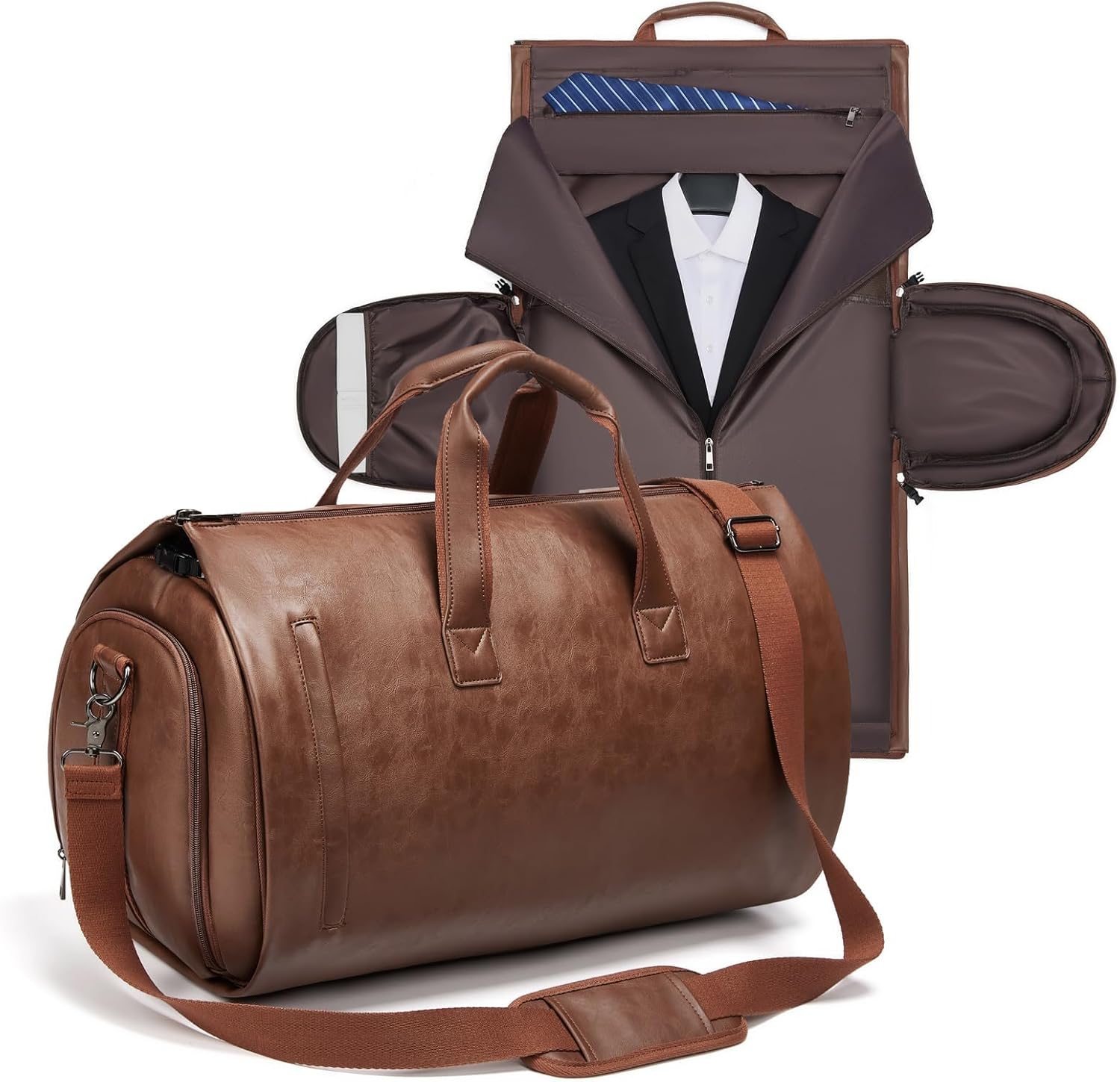 Marcivo Voyager Leather Garment Duffle