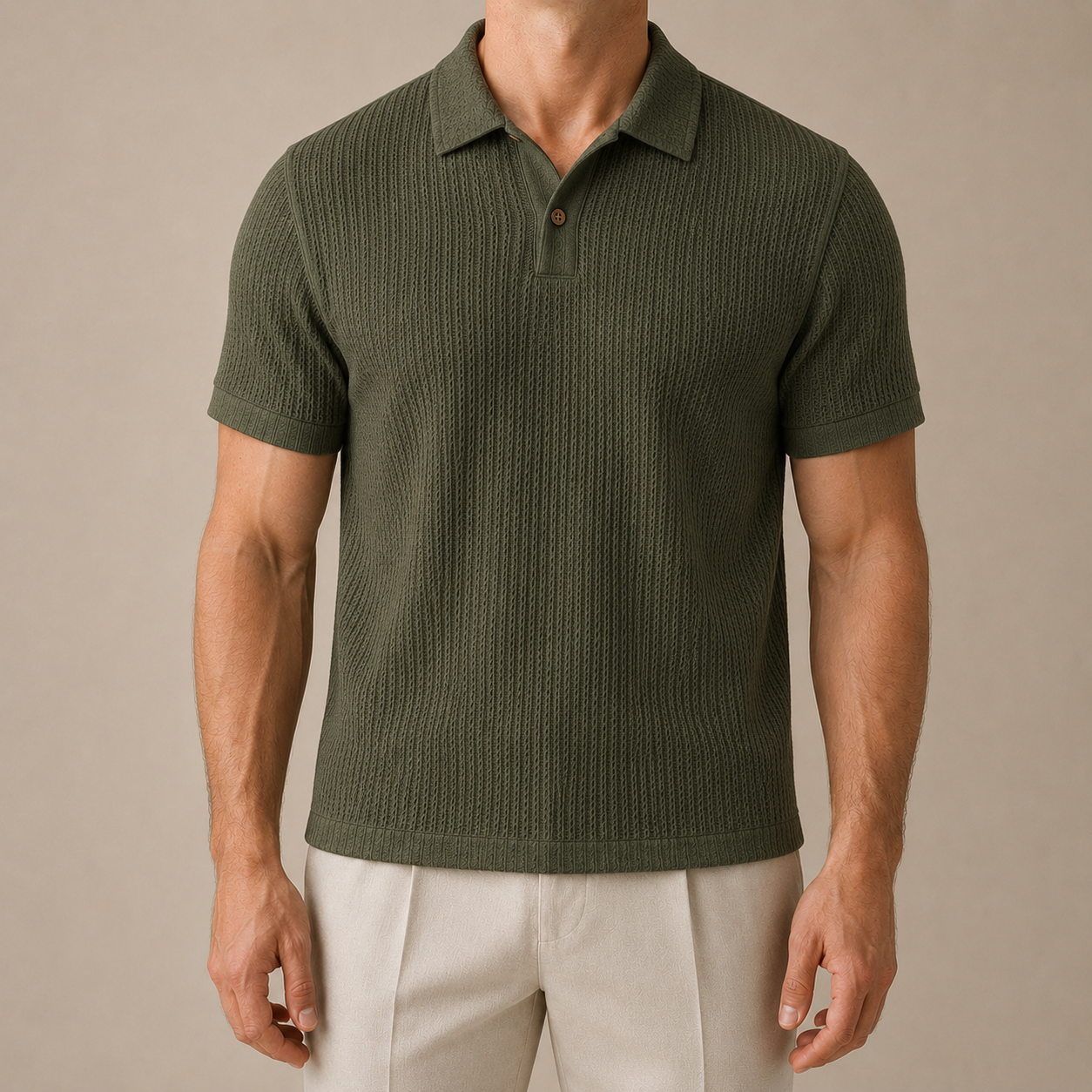 Riviera Textured Knit Polo