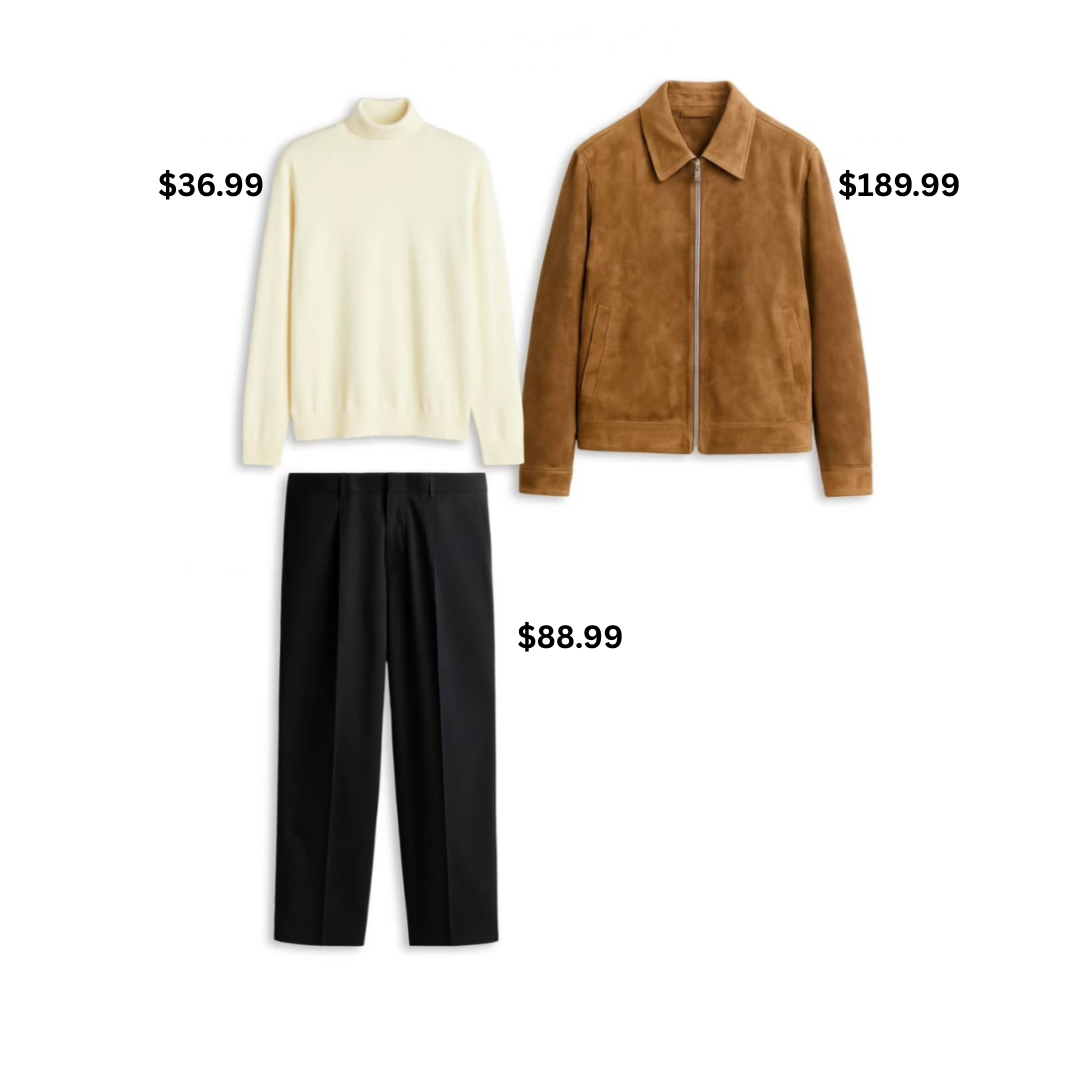 The Camel Collar Look – Luxe Layered Ensemble