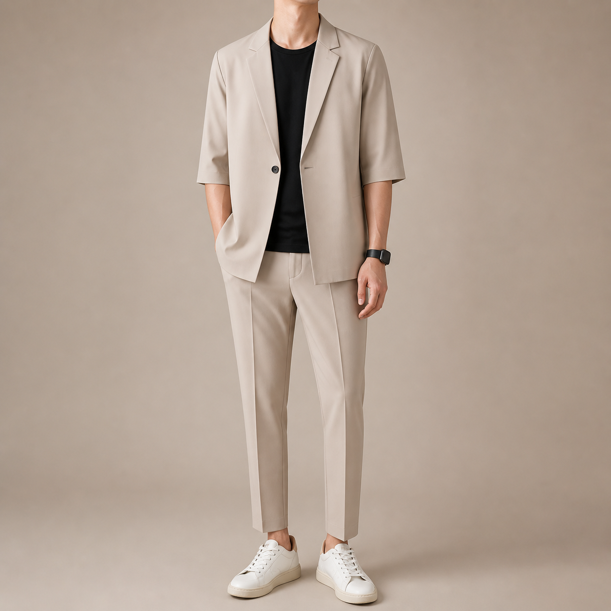 Beige Smart Casual Set