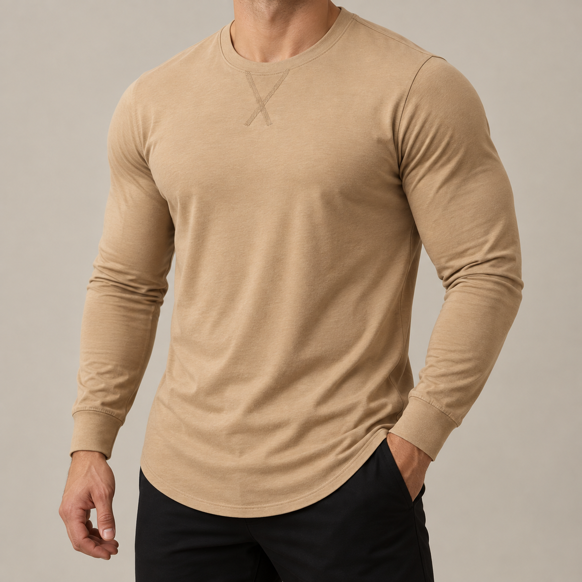 MARCIVO Stretch Longline Tee