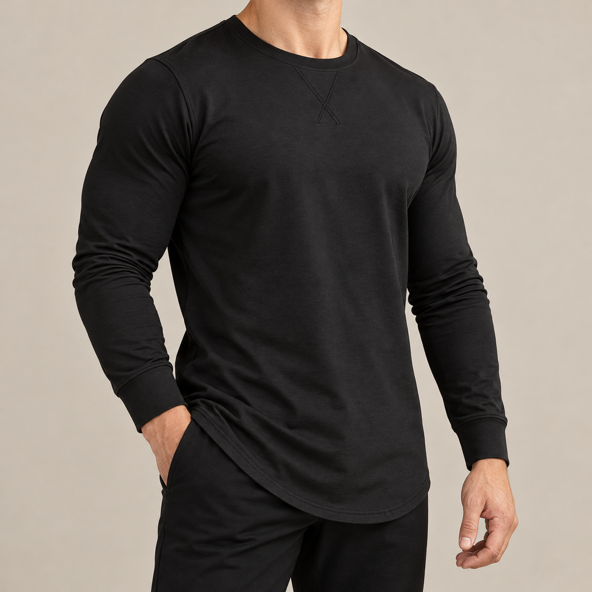 MARCIVO Stretch Longline Tee