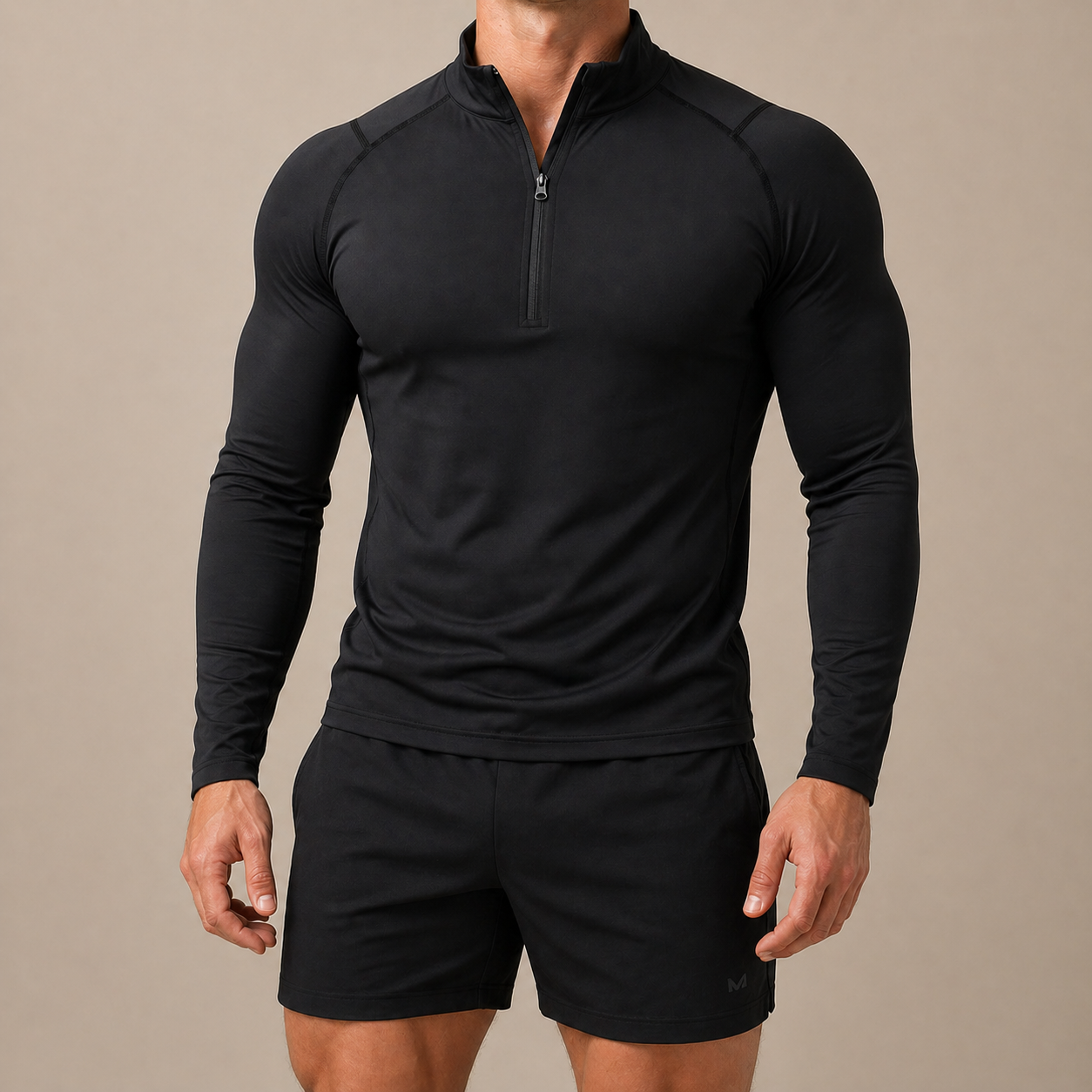 Black Marcivo Performance Stretch Quarter-Zip