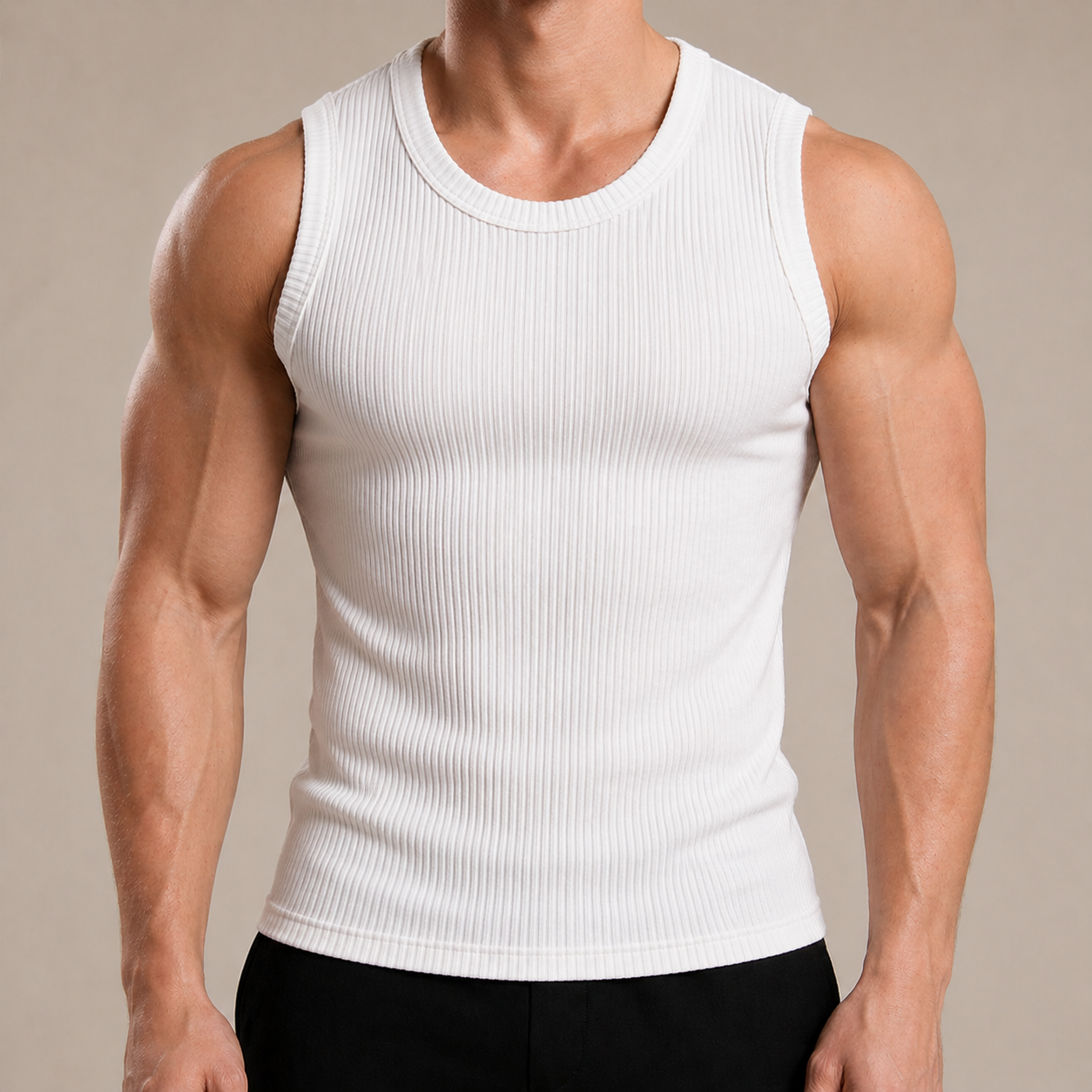 Marcivo Men’s Slim Fit Ribbed Tank Top