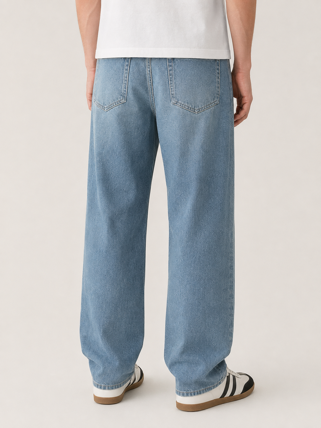 Men's Minimalist Basic Zipper Fly Straight Jeans