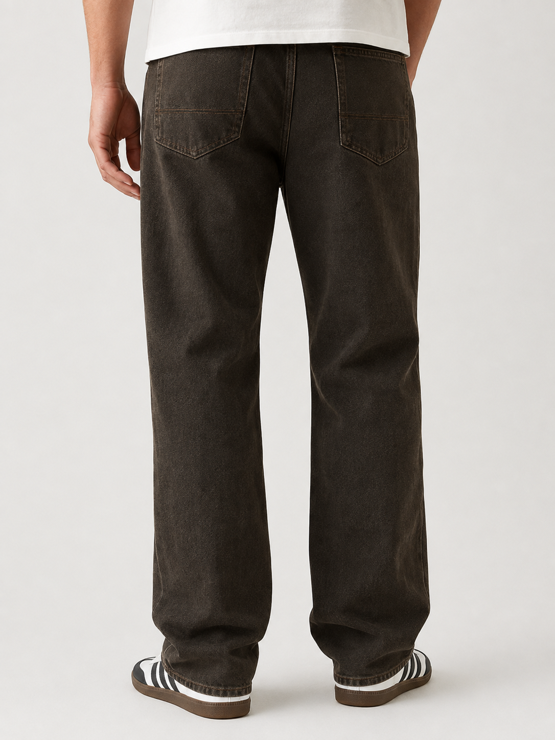 Blake Extreme Baggy Jeans Overdyed Brown