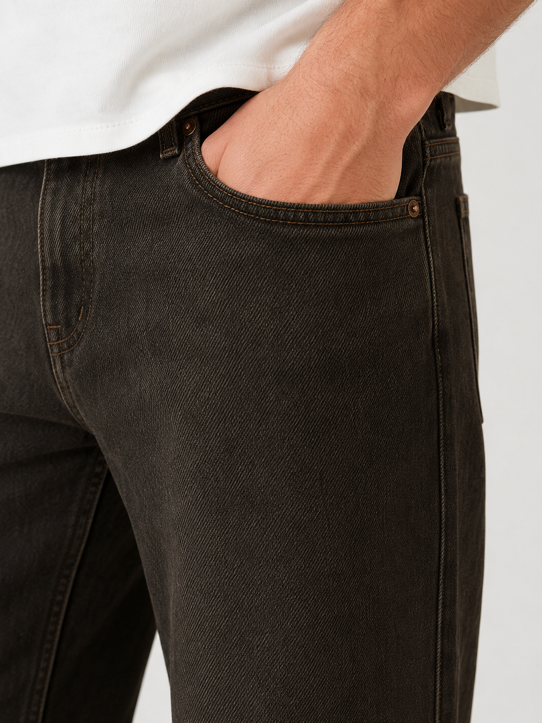 Blake Extreme Baggy Jeans Overdyed Brown