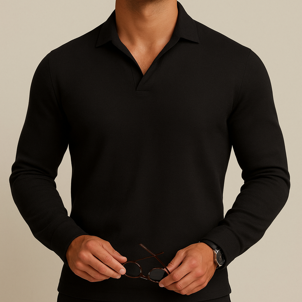 Midnight Polo Knit Ensemble