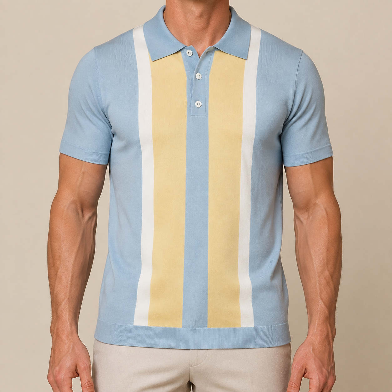 Riviera Panel Knit Polo