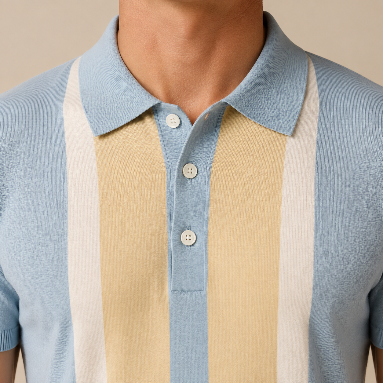 Riviera Panel Knit Polo