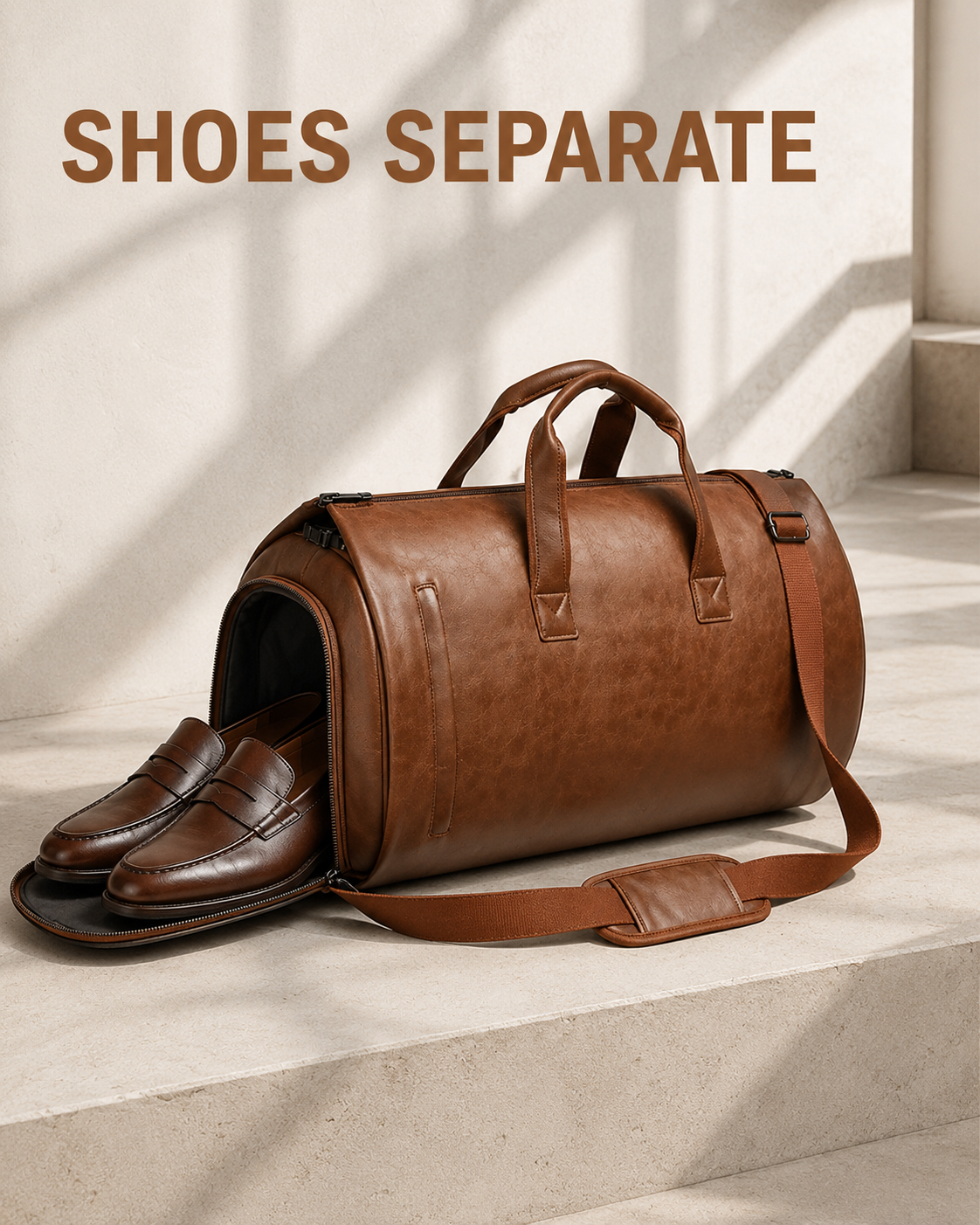 Marcivo Voyager Leather Garment Duffle