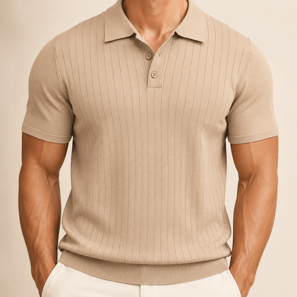 Riviera Ribbed Knit Polo