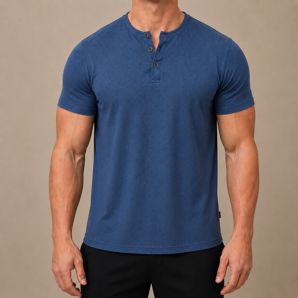 Slim Fit Henley Tee