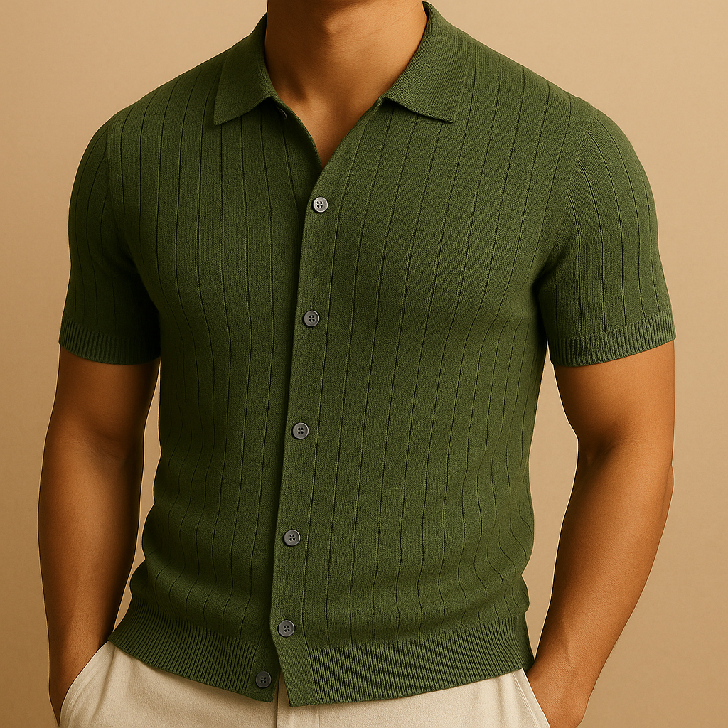 Men’s Hollow Knit Summer Shirt