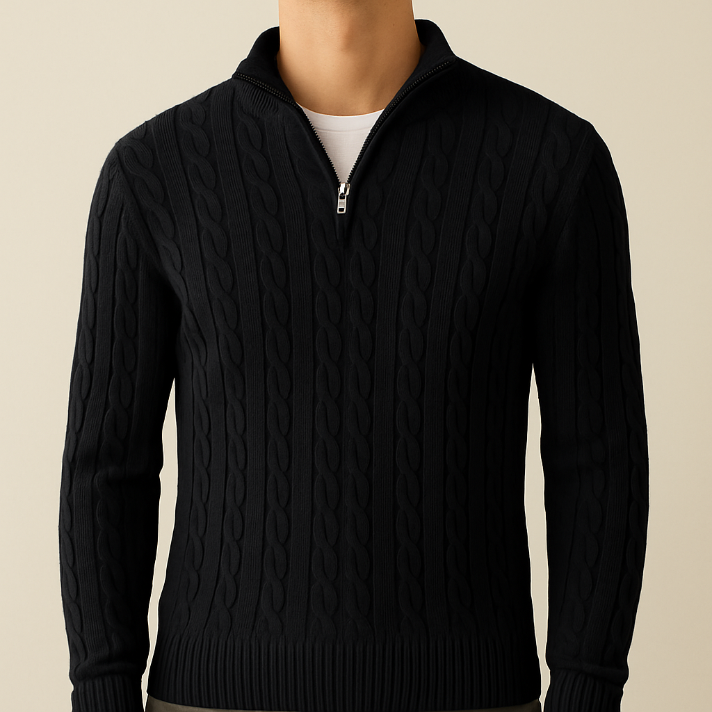 MARCIVO ZIP TURTLENECK